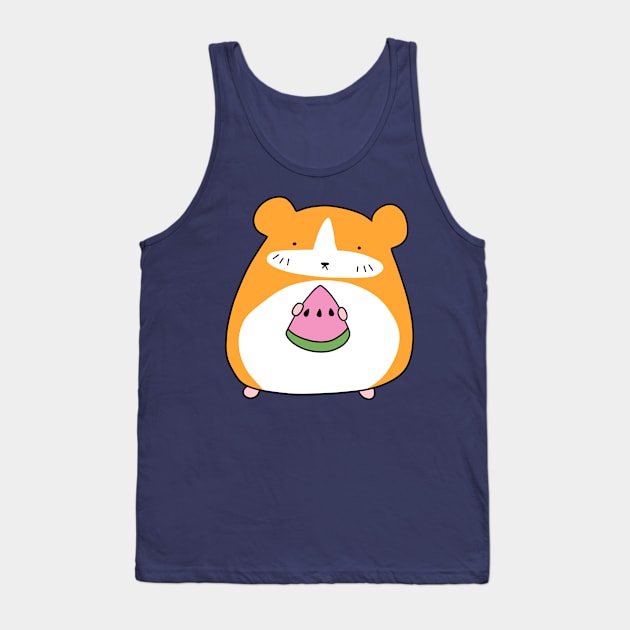 Watermelon Hamster Tank Top by saradaboru